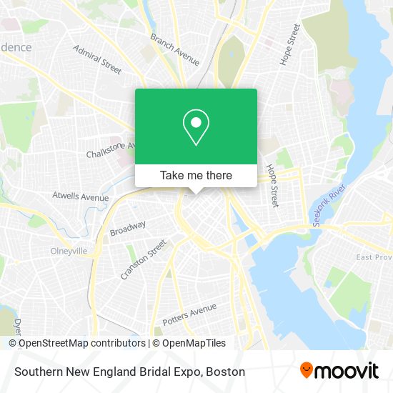 Mapa de Southern New England Bridal Expo