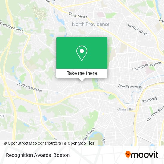 Recognition Awards map