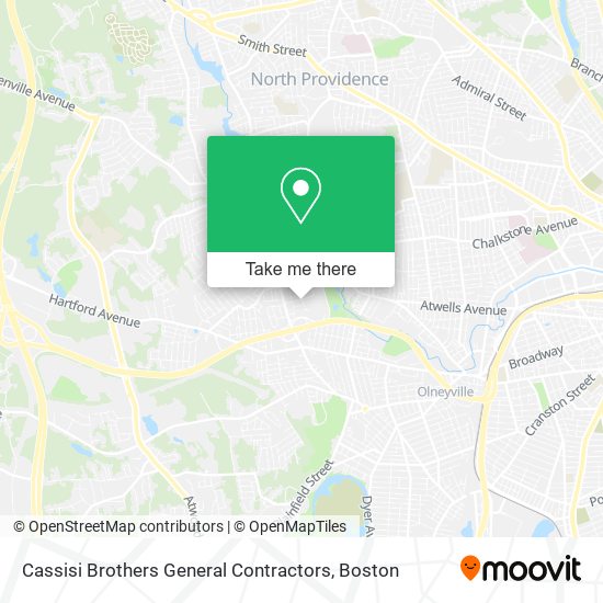Cassisi Brothers General Contractors map