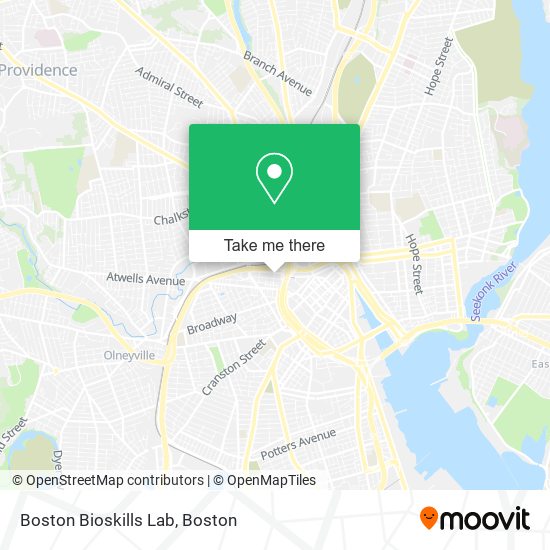 Mapa de Boston Bioskills Lab