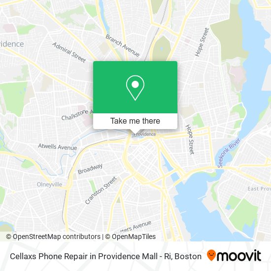 Cellaxs Phone Repair in Providence Mall - Ri map