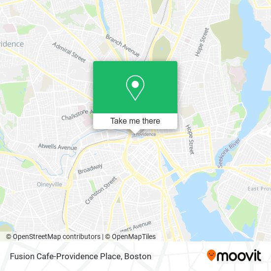Fusion Cafe-Providence Place map