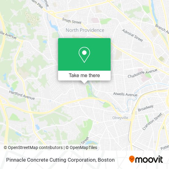 Mapa de Pinnacle Concrete Cutting Corporation