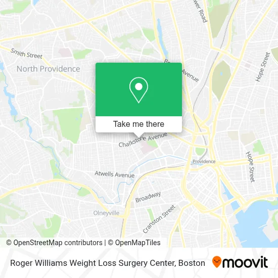 Roger Williams Weight Loss Surgery Center map