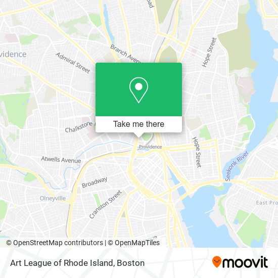 Mapa de Art League of Rhode Island