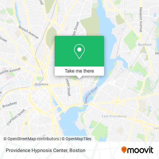 Providence Hypnosis Center map