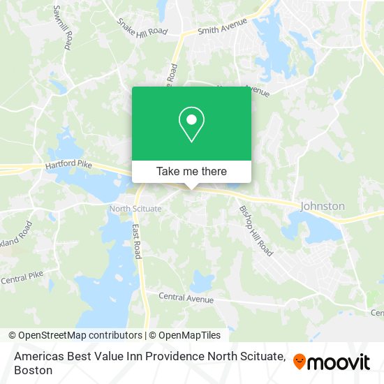 Americas Best Value Inn Providence North Scituate map