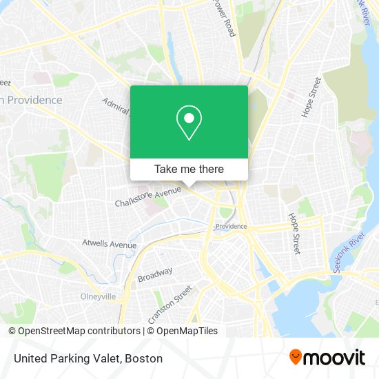 United Parking Valet map