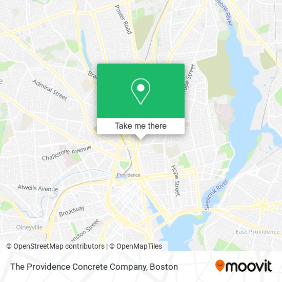 The Providence Concrete Company map
