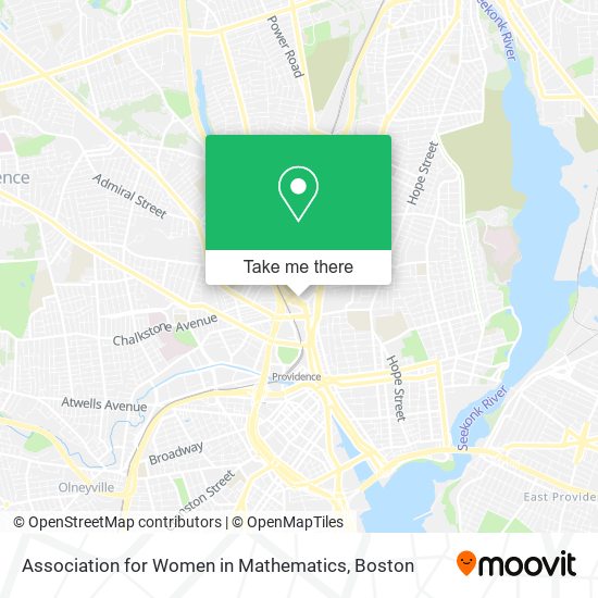 Association for Women in Mathematics map