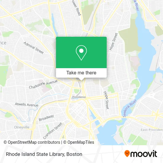 Rhode Island State Library map