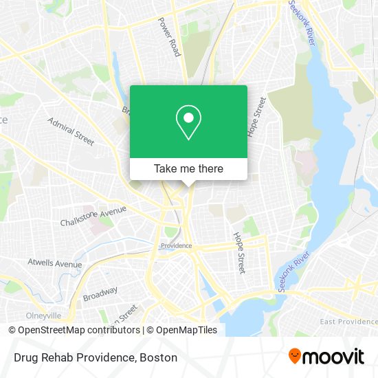 Drug Rehab Providence map