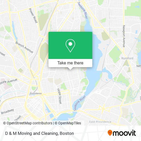 D & M Moving and Cleaning map