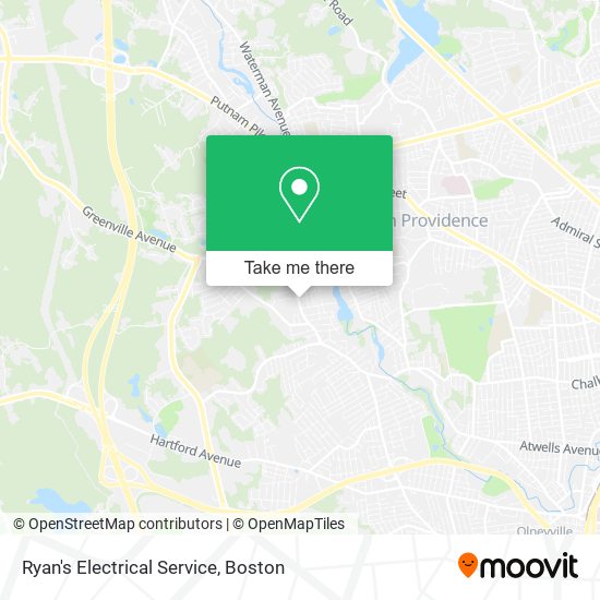 Ryan's Electrical Service map