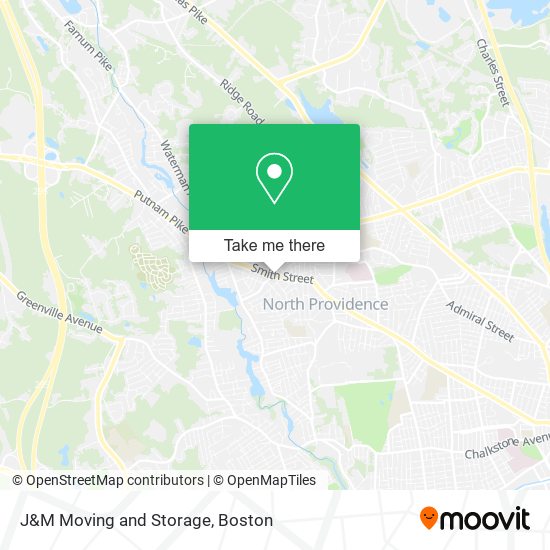 Mapa de J&M Moving and Storage