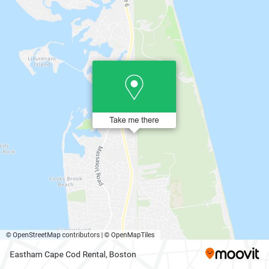 Mapa de Eastham Cape Cod Rental