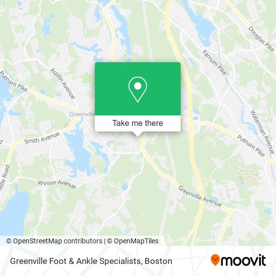 Mapa de Greenville Foot & Ankle Specialists