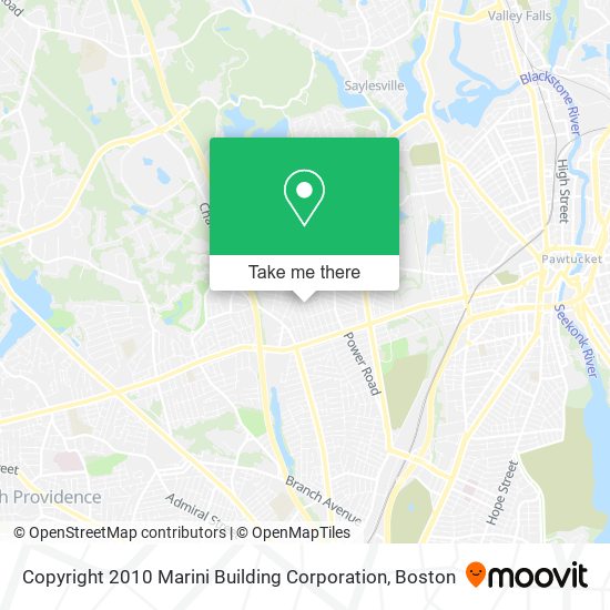 Copyright 2010 Marini Building Corporation map