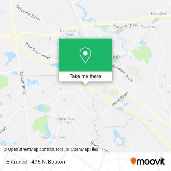 Mapa de Entrance I-495 N