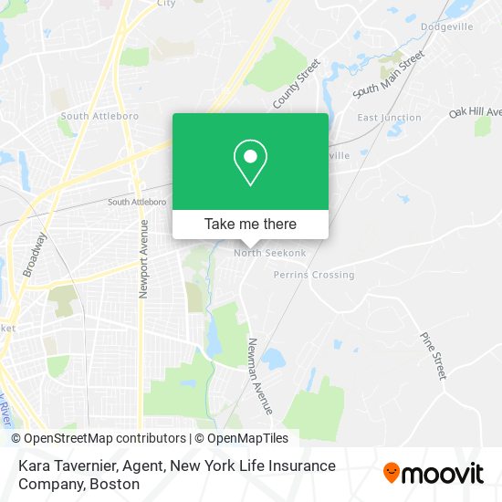 Mapa de Kara Tavernier, Agent, New York Life Insurance Company
