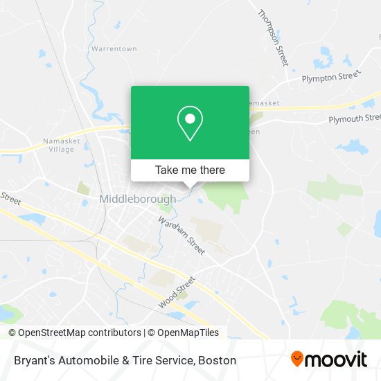 Bryant's Automobile & Tire Service map