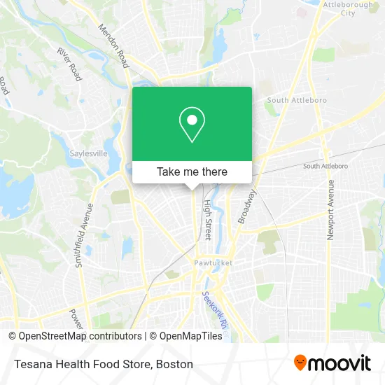 Tesana Health Food Store map