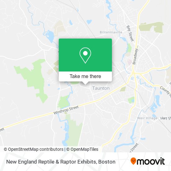 New England Reptile & Raptor Exhibits map