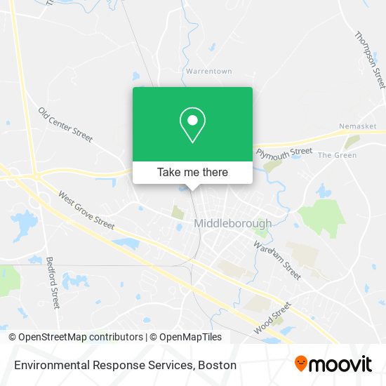 Environmental Response Services map