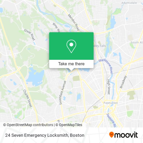 24 Seven Emergency Locksmith map
