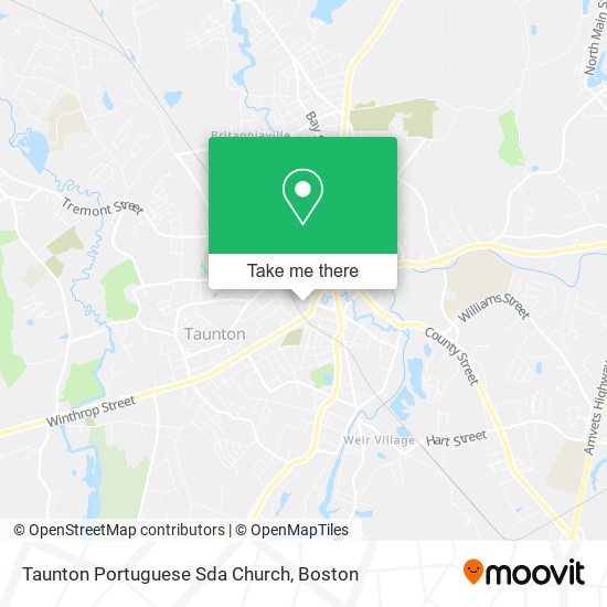 Taunton Portuguese Sda Church map