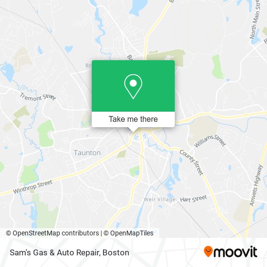 Sam's Gas & Auto Repair map