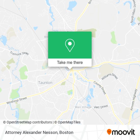 Attorney Alexander Nesson map