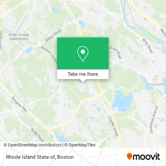 Mapa de Rhode Island State of