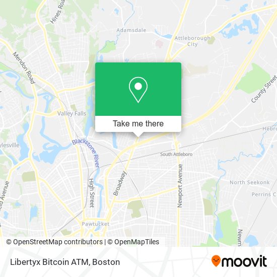 Mapa de Libertyx Bitcoin ATM