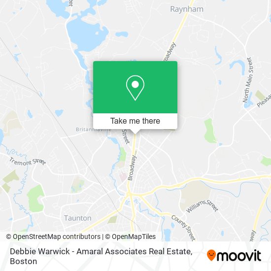 Debbie Warwick - Amaral Associates Real Estate map