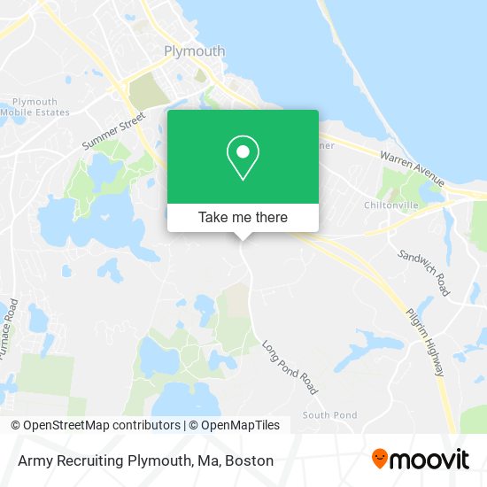 Army Recruiting Plymouth, Ma map