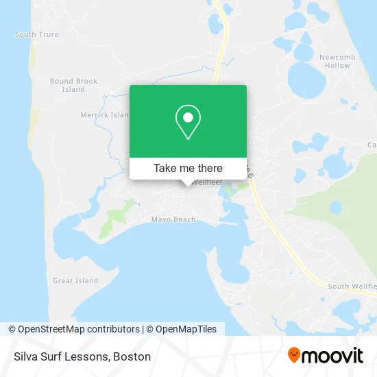 Silva Surf Lessons map