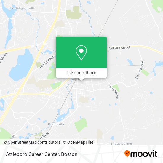 Attleboro Career Center map