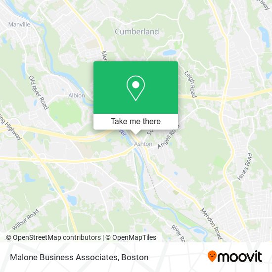 Malone Business Associates map