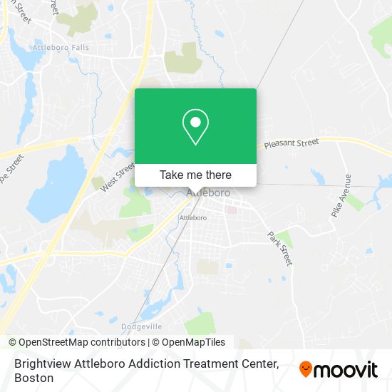 Mapa de Brightview Attleboro Addiction Treatment Center