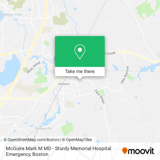 McGuire Mark M MD - Sturdy Memorial Hospital Emergency map