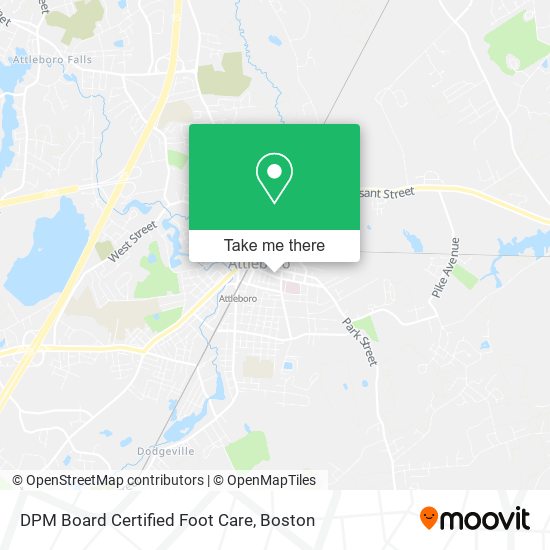 DPM Board Certified Foot Care map