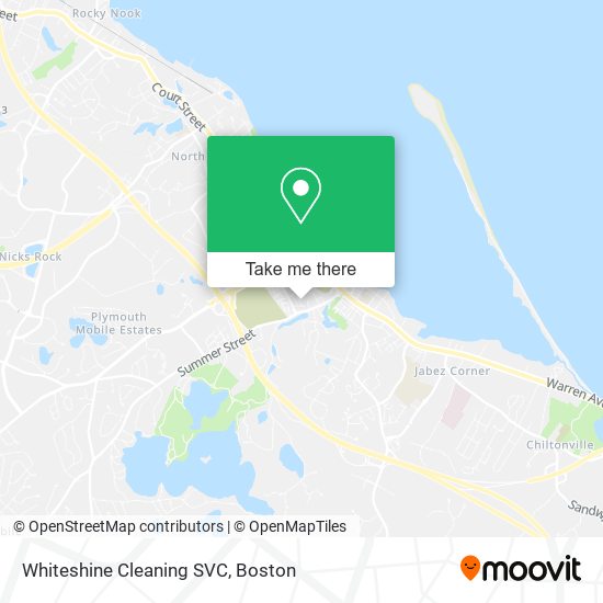 Whiteshine Cleaning SVC map