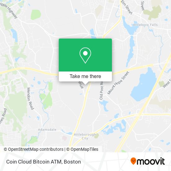 Mapa de Coin Cloud Bitcoin ATM