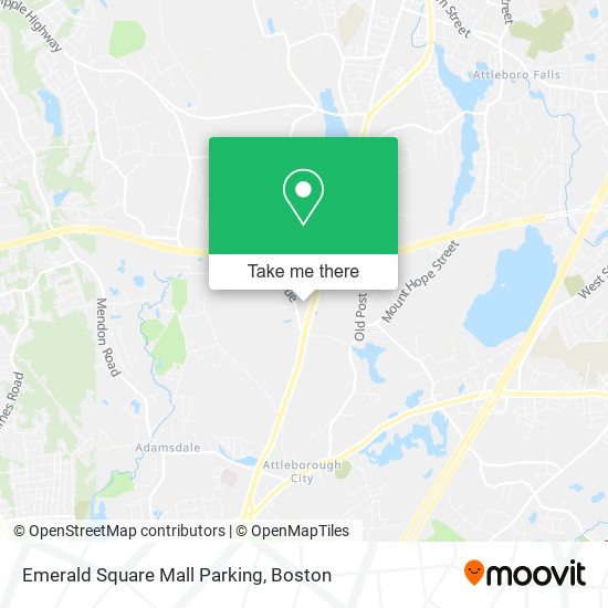Mapa de Emerald Square Mall Parking