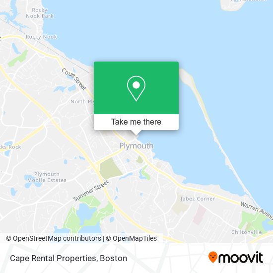 Cape Rental Properties map