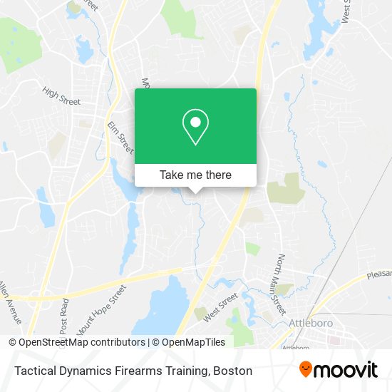 Mapa de Tactical Dynamics Firearms Training