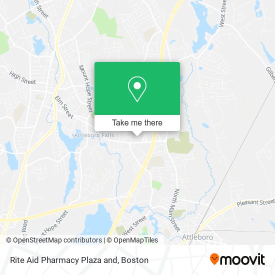 Mapa de Rite Aid Pharmacy Plaza and
