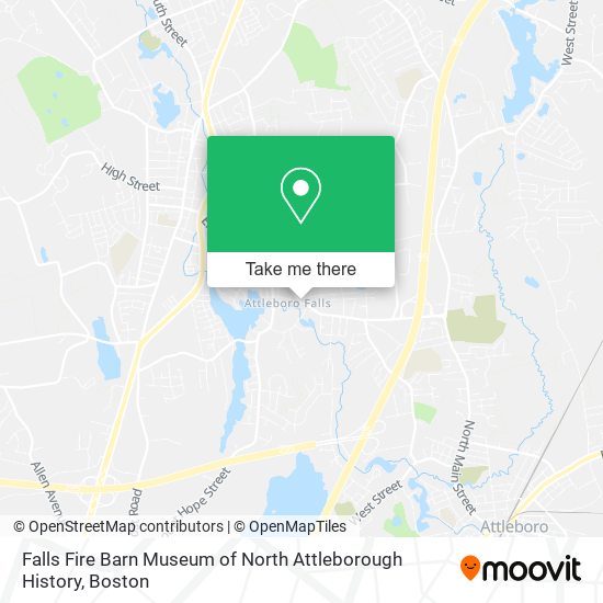 Falls Fire Barn Museum of North Attleborough History map