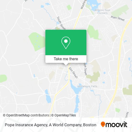 Mapa de Pope Insurance Agency, A World Company